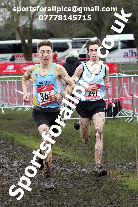 Senior boys, 2020 New Balance English Schools Champs., Sefton Park, Liverpool. Photo: David T. Hewitson/Sports for All Pics